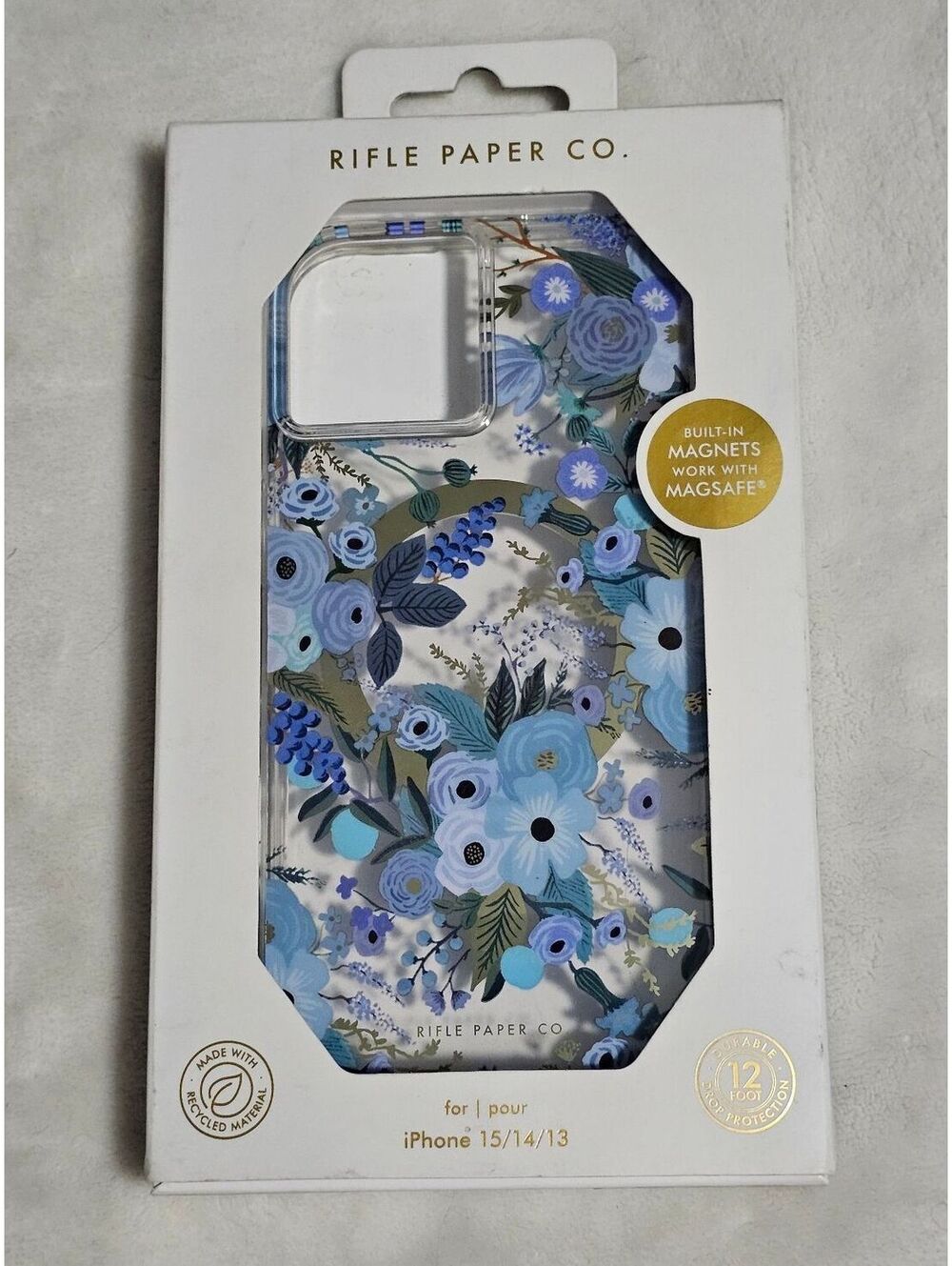 Rifle Paper Co. Floral iPhone Case for iPhone 15/14/13 with MagSafe